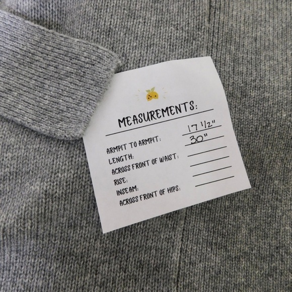 THEORY Cashmere Malinka Belted Cardigan Sweater Husky Gray Knit Size P X-Small - Picture 16 of 16